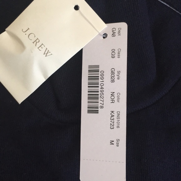 J. Crew Striped button neck top - Picture 3 of 4